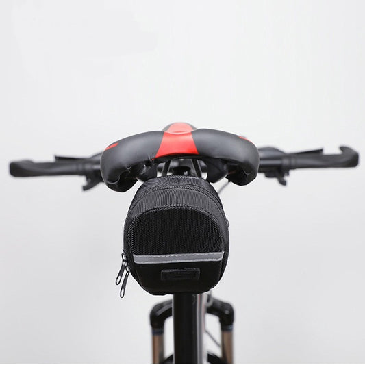 Black Water Resistant Bicycle Saddle Bag Under Seat Wedge Pack