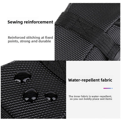 Black Water Resistant Bicycle Saddle Bag Under Seat Wedge Pack