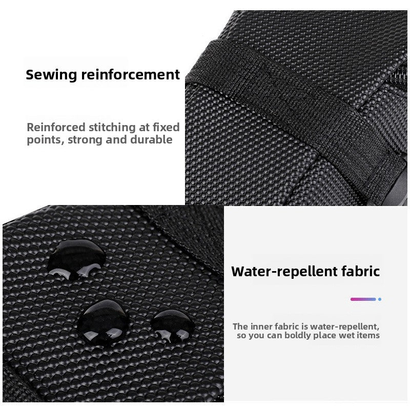 Red Water Resistant Bicycle Saddle Bag Under Seat Wedge Pack