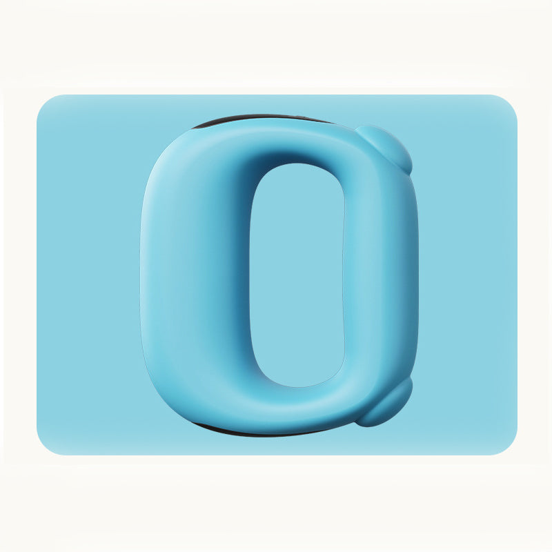 Blue Portable Fascia Massage Ring Vibration Massager