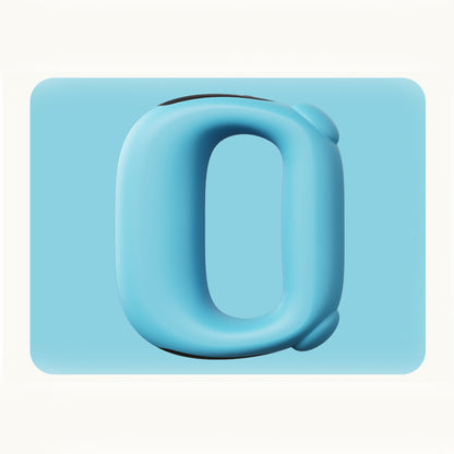 Blue Portable Fascia Massage Ring Vibration Massager