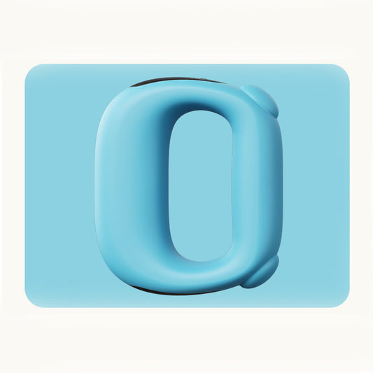 Blue Portable Fascia Massage Ring Vibration Massager