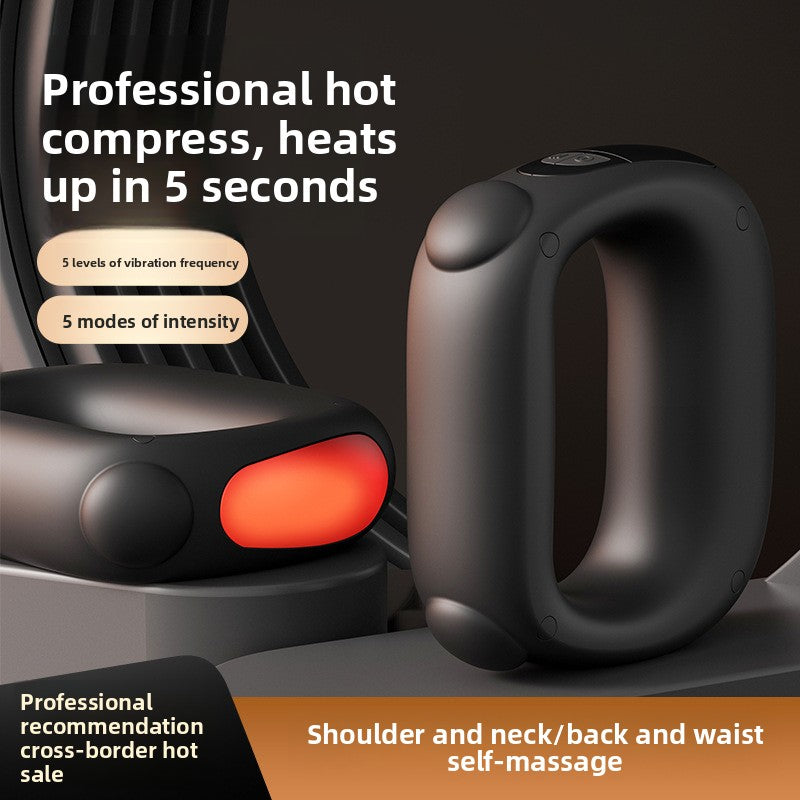 Blue Portable Fascia Massage Ring Vibration Massager