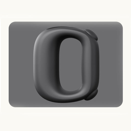 Black Portable Fascia Massage Ring Vibration Massager
