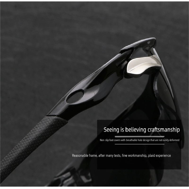 2-PCS Bright black frame with green mercury Men's Sports Cycling Sunglasses Windproof PC Frame Wrap Around Design for Riding Fishing Running Reliable Outdoor Protection Australian Style