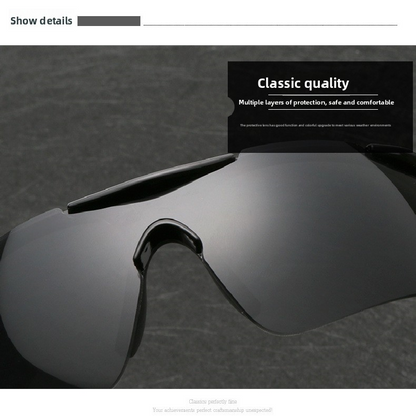 2-PCS Bright black frame with white mercury Men's Sports Cycling Sunglasses Windproof PC Frame Wrap Around Design for Riding Fishing Running Reliable Outdoor Protection Australian Style