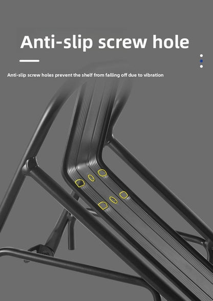 Aluminium Alloy Bicycle Front Rack Carrier Heavy Duty Fork Mount Cargo Shelf