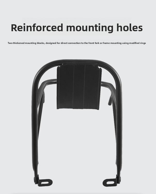 Universal Aluminium Bicycle Front Rack Carrier with Mounting Hose Clamps