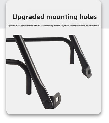 Universal Aluminium Bicycle Front Rack Carrier with Mounting Hose Clamps