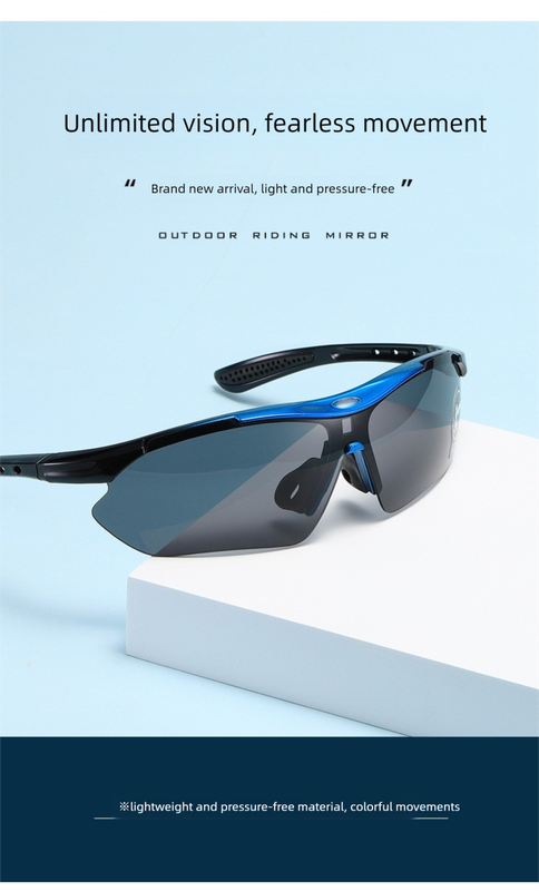 3 PCS Outdoor Cycling Sunglasses Set Sports Glasses Clear and Colorful Mirrored Lenses Black and White Frames UV Protection Unisex Running MTB