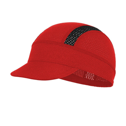 Red Mesh Cycling Cap Under Helmet Liner Breathable Skull Cap - 55-60cm