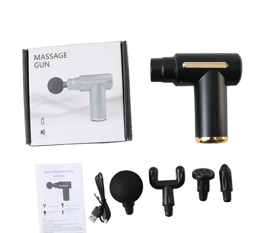 Mini Gun Deep Tissue Percussion Muscle Massager (Black)
