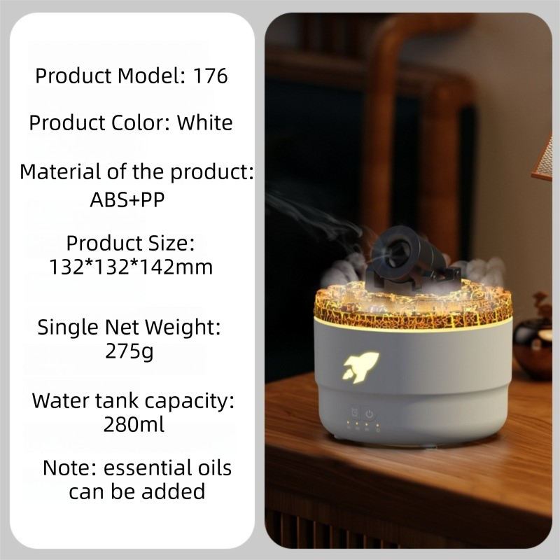 176 White Simulation Turret Diffuser & Humidifier