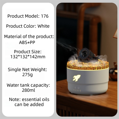 176 White Simulation Turret Diffuser & Humidifier