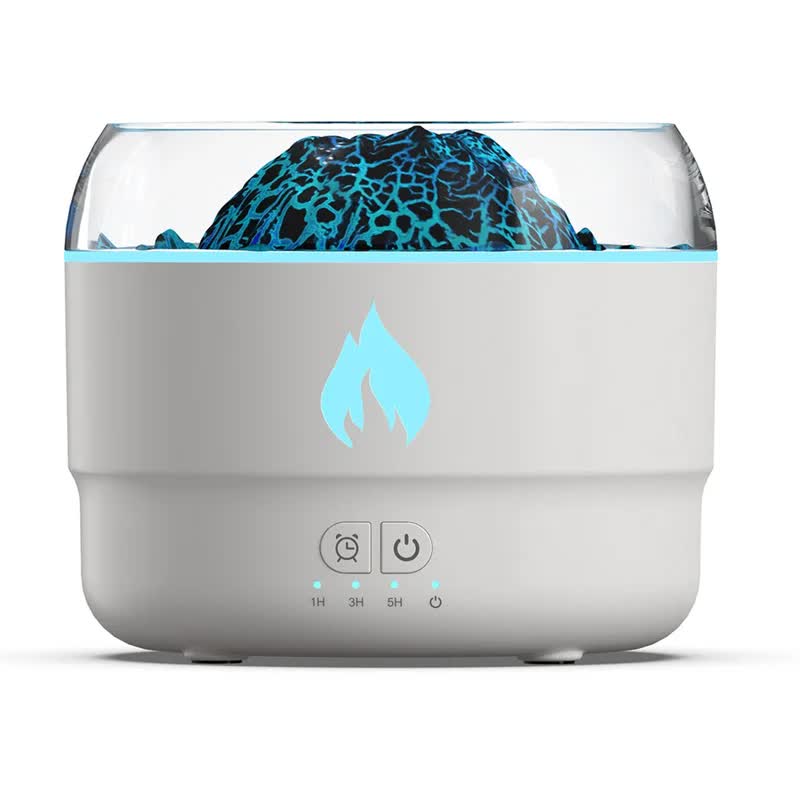 167 White Simulation Volcano Diffuser & Humidifier
