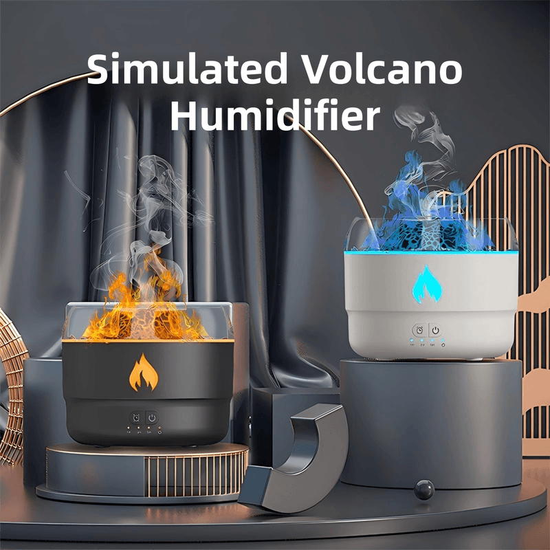 Best 167 White Simulation Volcano Diffuser Humidifier | Buy Online at Furniture Things Australia