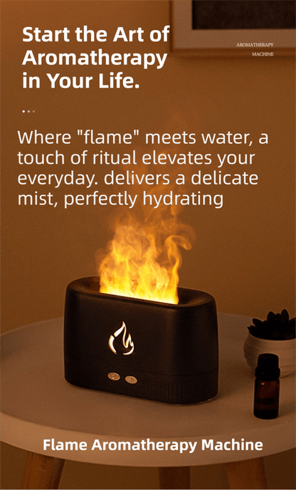 Best White 3D Simulation Flame Aroma Diffuser Humidifier | Buy Online at Furniture Things Australia