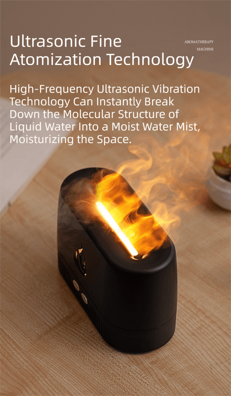 Best White 3D Simulation Flame Aroma Diffuser Humidifier | Buy Online at Furniture Things Australia
