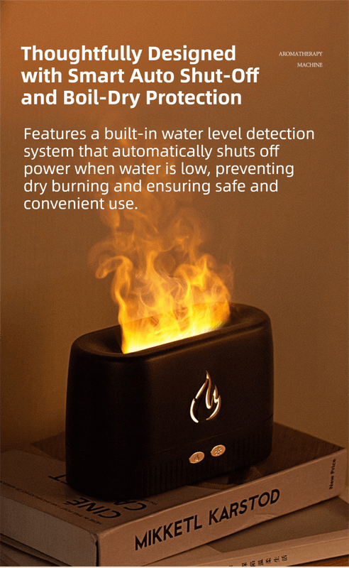 Best White 3D Simulation Flame Aroma Diffuser Humidifier | Buy Online at Furniture Things Australia