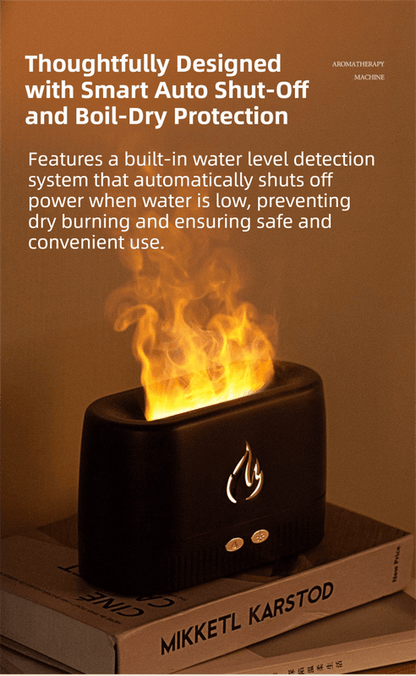 Best White 3D Simulation Flame Aroma Diffuser Humidifier | Buy Online at Furniture Things Australia