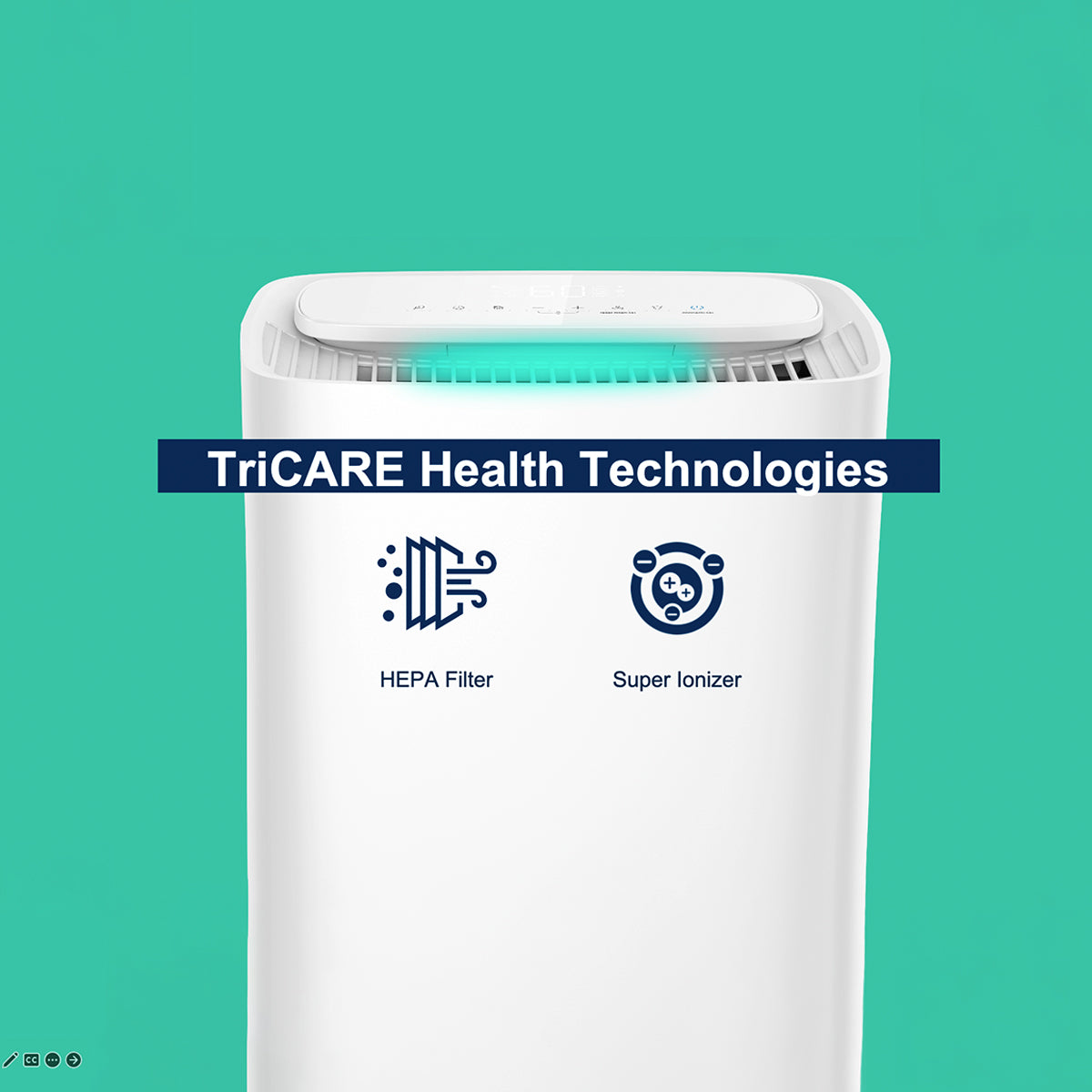 Dehumidifier Air Purifier 12L/Day with HEPA Filter