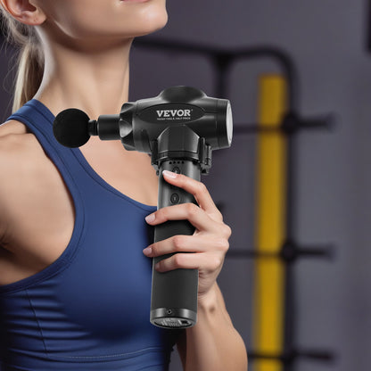 Massage Gun Deep Tissue with 9 Speed Levels & 6 Massage Heads