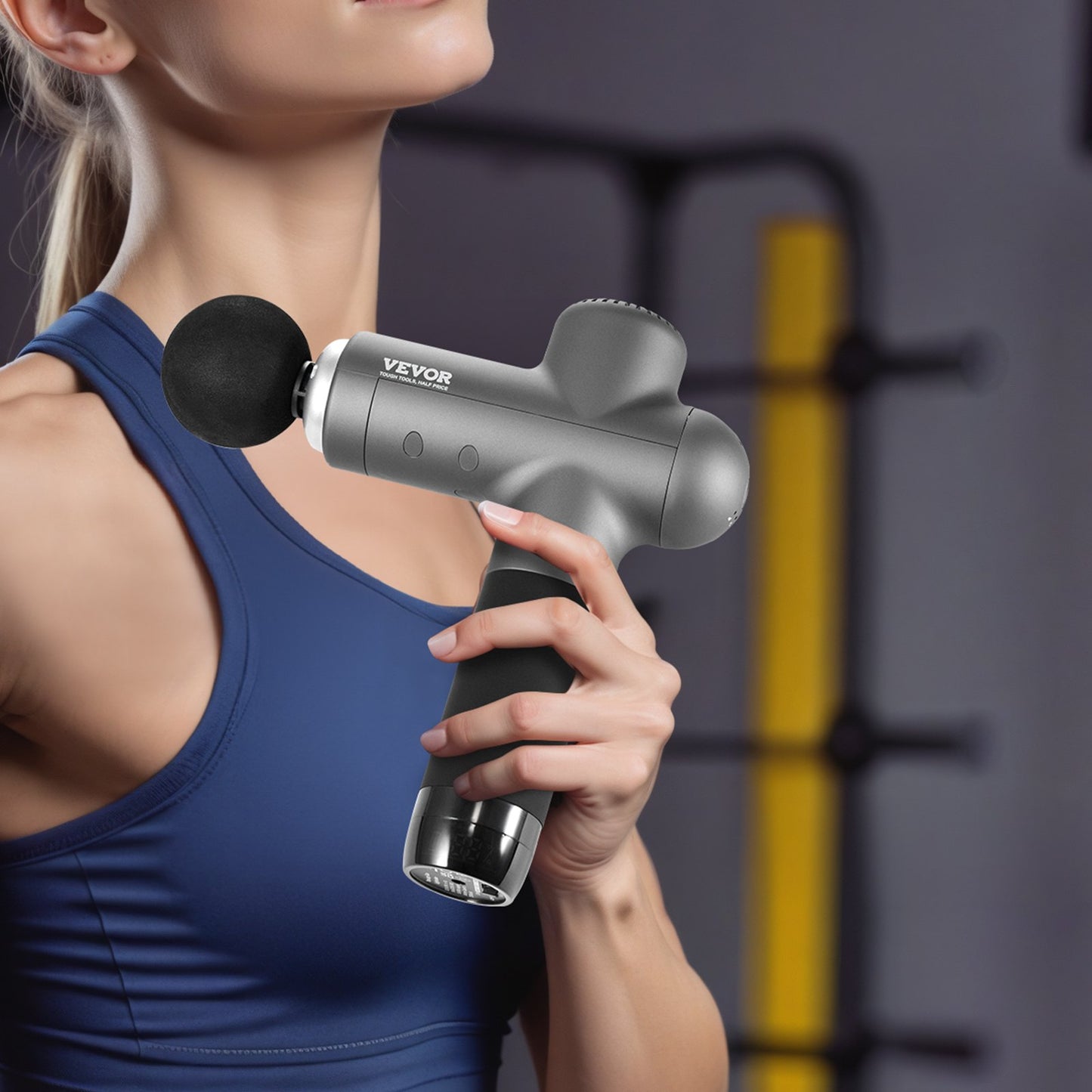 Massage Gun Deep Tissue with 8 Speed Levels & 6 Massage Heads