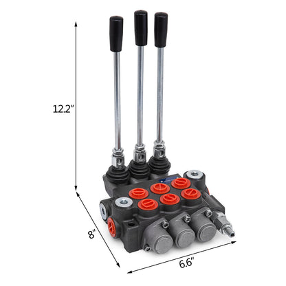 3 Spool Hydraulic Control Valve for Tractors Loaders Tanks