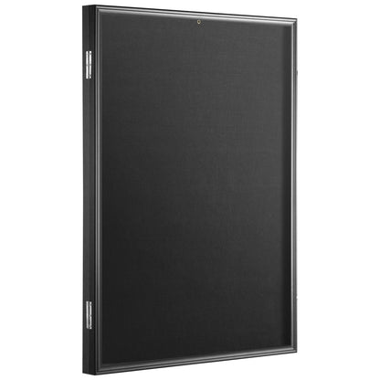 VEVOR 2PCs Jersey Display Frame Case, 590 x 790 x 40 mm, Large Lockable Sport Jersey Shadow Box with 98% UV Protection PC Glass and Hangers, for Baseball Basketball Football Hockey Shirt and Uniform