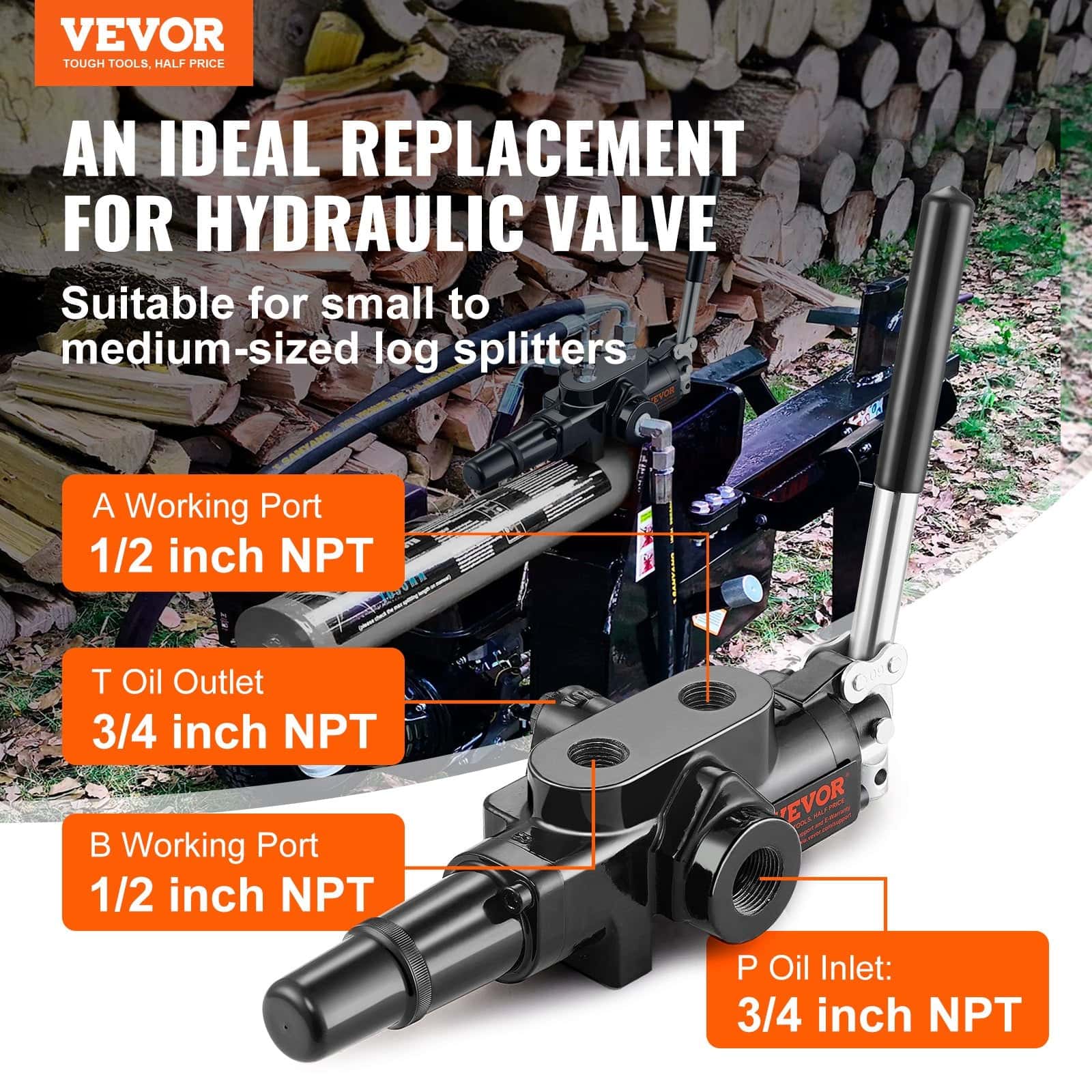 Best Hydraulic Log Splitter Valve for Small Tractors | Buy Online at Furniture Things Australia