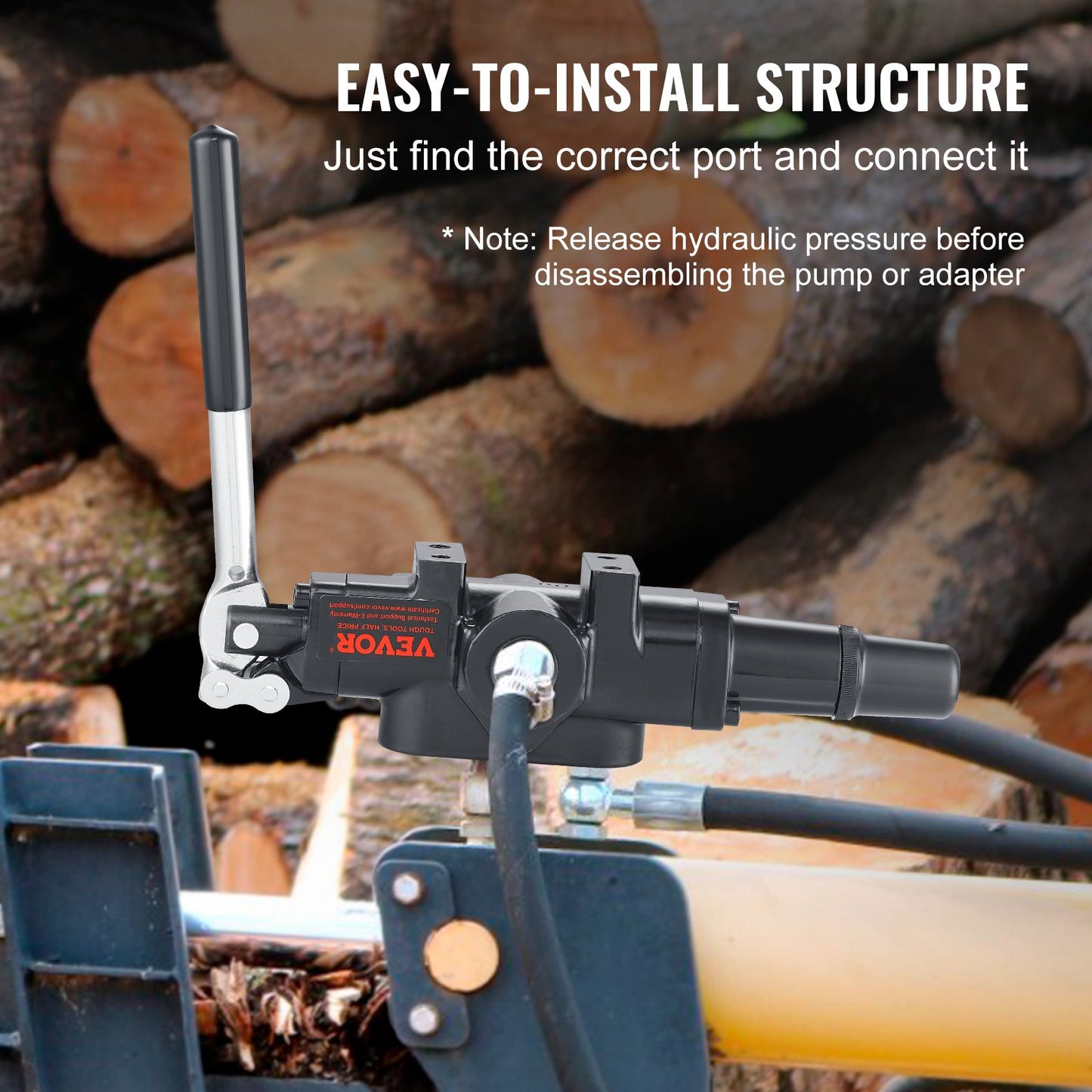 Hydraulic Log Splitter Valve for Small Tractors