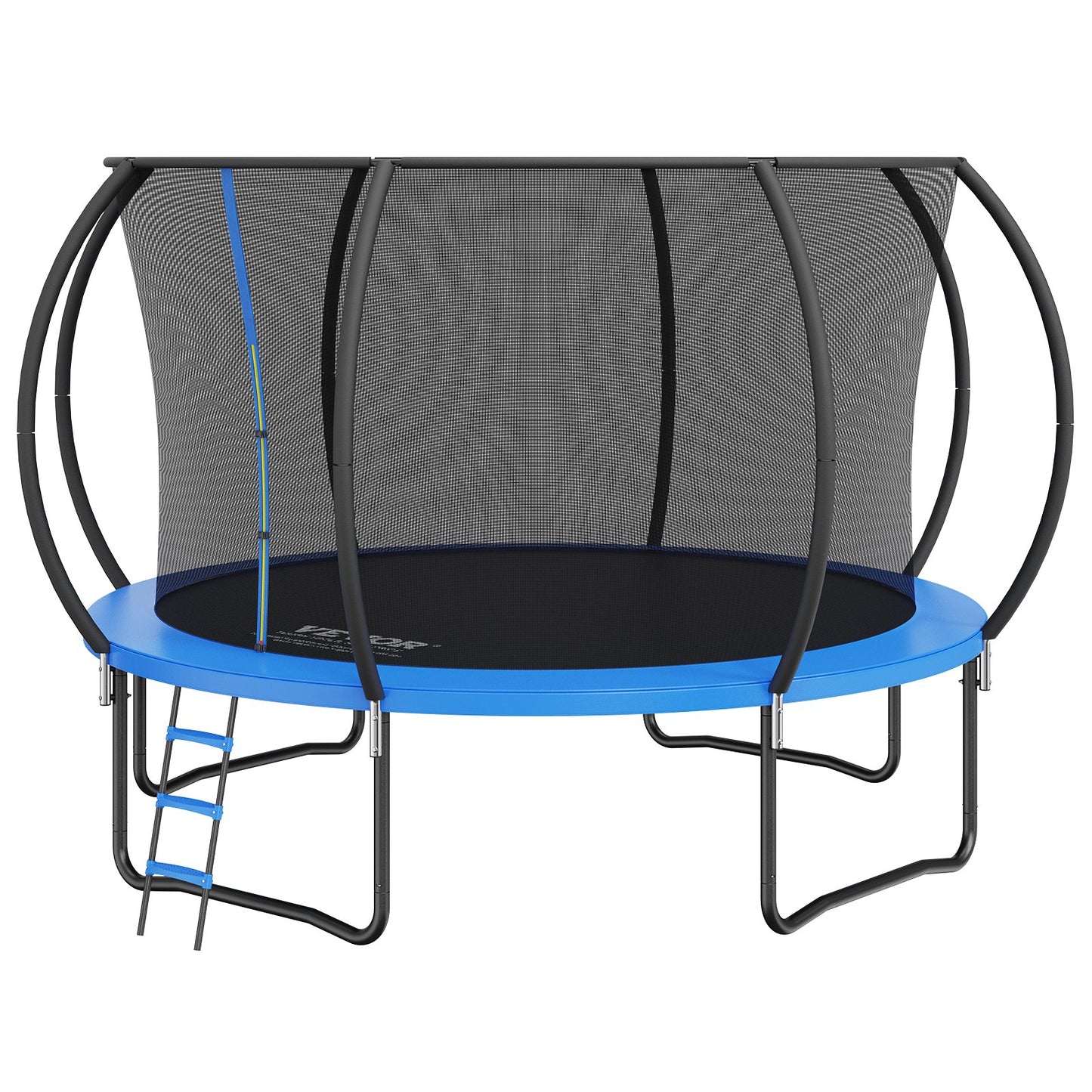 VEVOR 3.66m Trampoline, 181 kg Trampoline with Enclosure Net, Ladder, and Curved Pole, Heavy Duty Trampoline with Jumping Mat and Spring Cover Padding, Outdoor Recreational Trampolines for Kids Adults