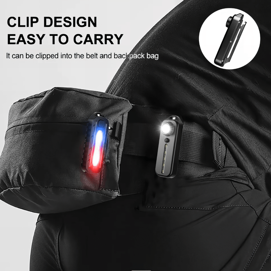 Best LED Red White Blue Flashing Chest Clip Strobe Light | Buy Online at Furniture Things Australia
