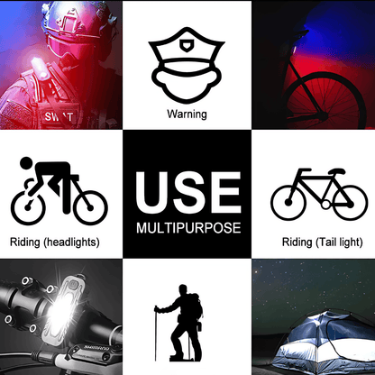 Best LED Red White Blue Flashing Chest Clip Strobe Light | Buy Online at Furniture Things Australia