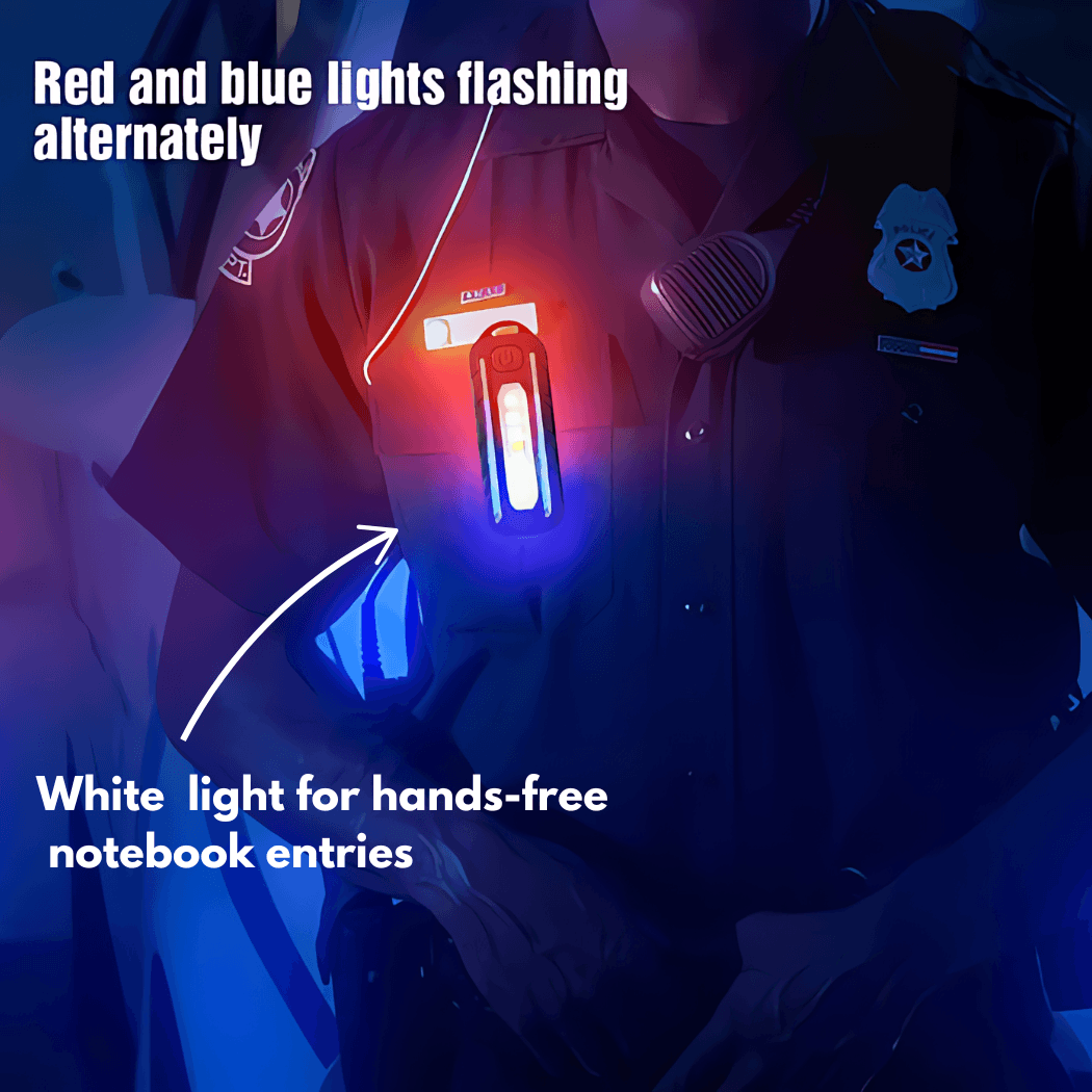 Best LED Red White Blue Flashing Chest Clip Strobe Light | Buy Online at Furniture Things Australia