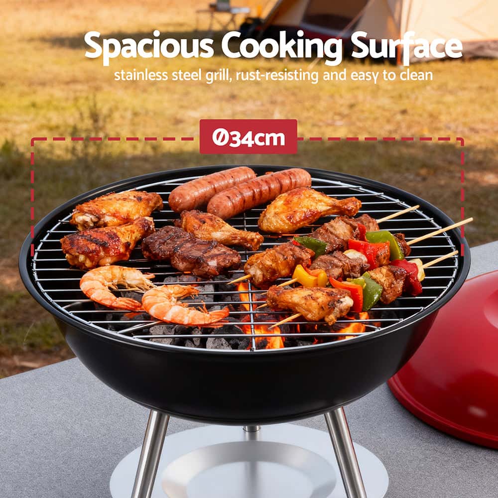 Best Charcoal BBQ Grill Portable with Lid for Camping Outdoor | Buy Online at Furniture Things Australia
