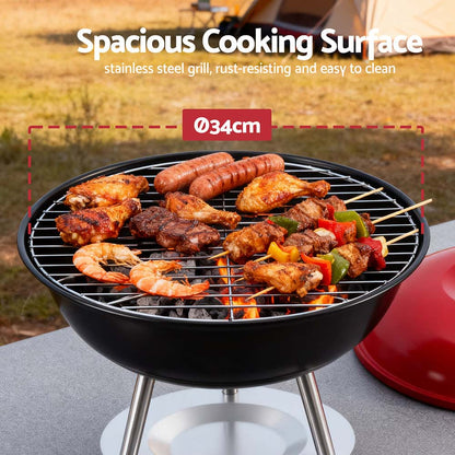Best Charcoal BBQ Grill Portable with Lid for Camping Outdoor | Buy Online at Furniture Things Australia