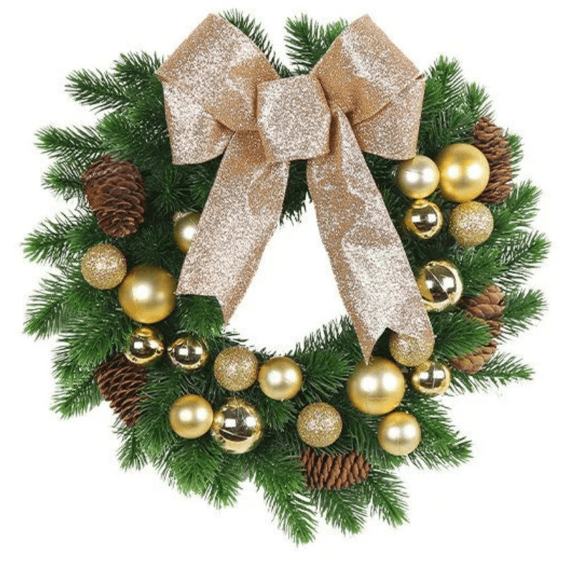 Best Christmas Wreath Bow Flower Door Hanging Decoration | Buy Online at Furniture Things Australia