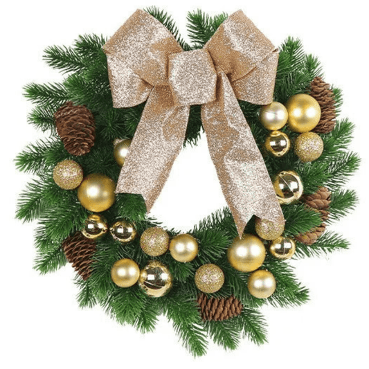 Best Christmas Wreath Bow Flower Door Hanging Decoration | Buy Online at Furniture Things Australia