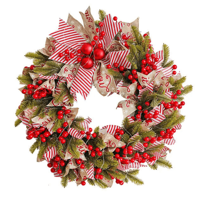 Best Christmas Wreath LED Light Pinecone Garland | Buy Online at Furniture Things Australia