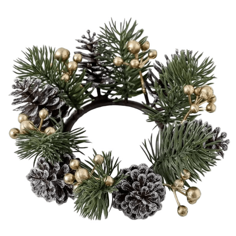Best Christmas Candle Ring with Artificial Red Berry | Buy Online at Furniture Things Australia