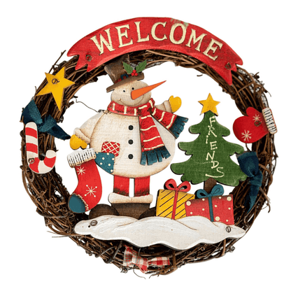 Best Rustic Wooden Christmas Santa Welcome Plaque | Buy Online at Furniture Things Australia
