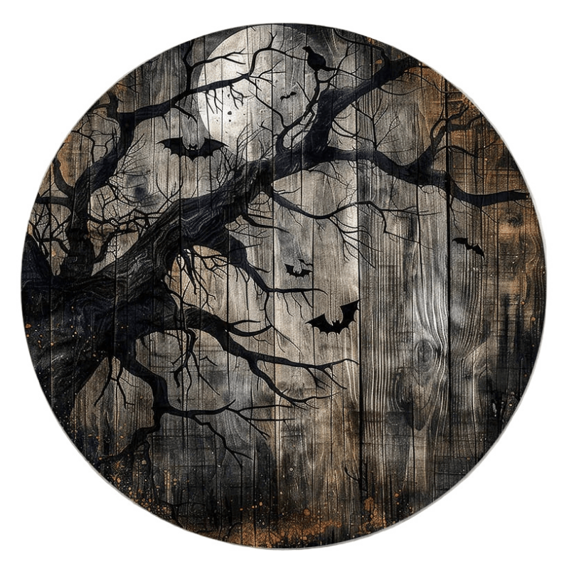 Best Halloween Wooden Hanging Sign - Full Moon Bat | Buy Online at Furniture Things Australia