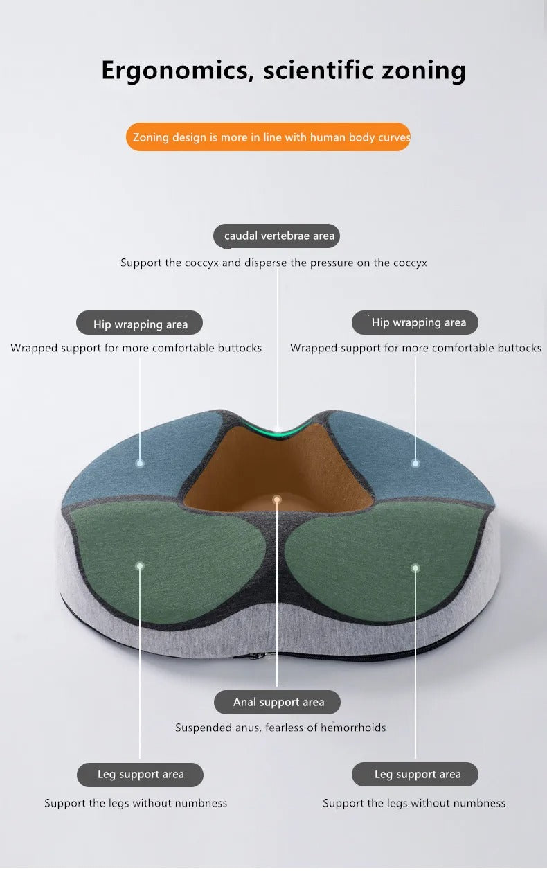 Seat Cushion Memory Foam Donut Orthopedic Comfort