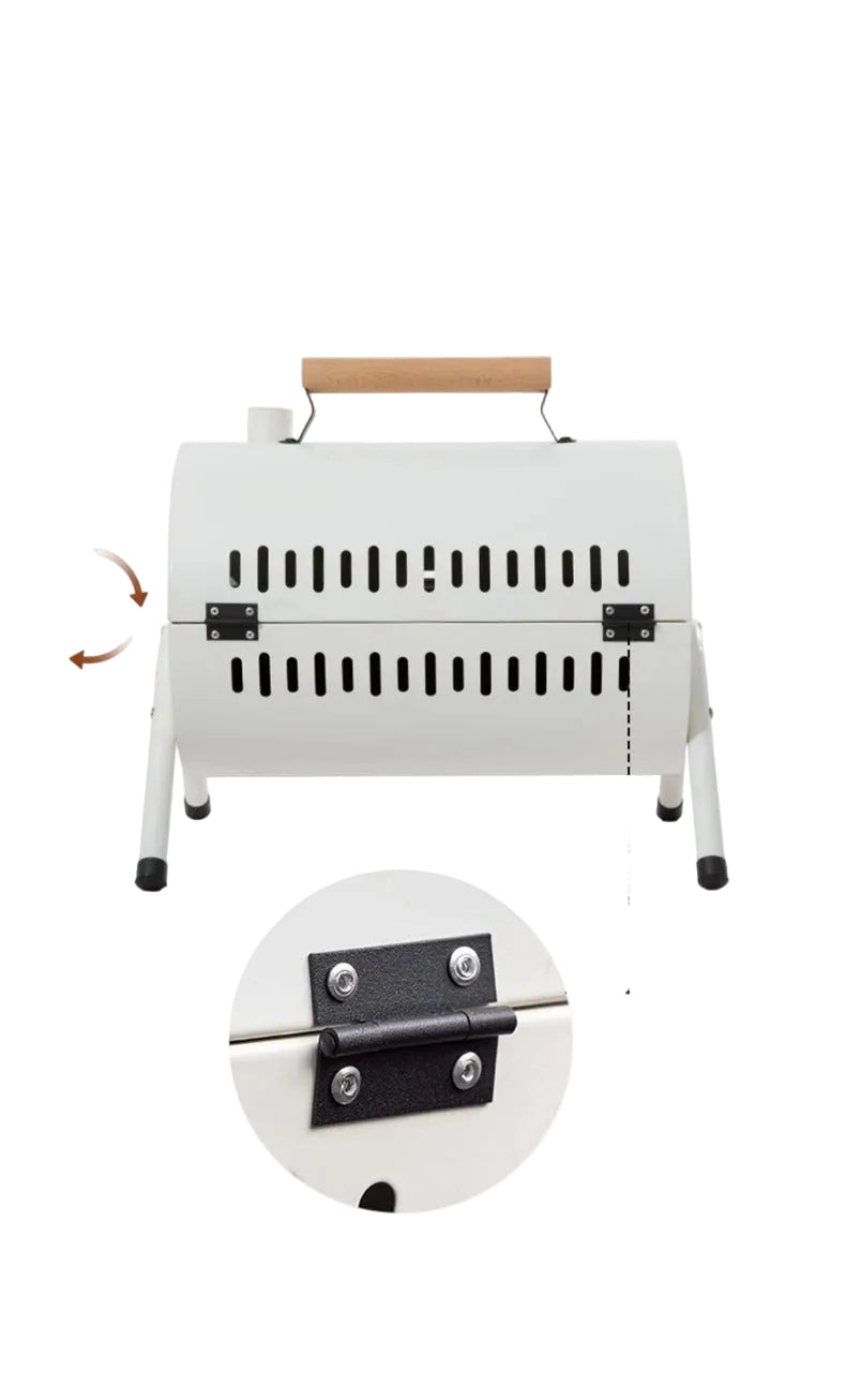 Portable Dual-Side Camping Charcoal Grill