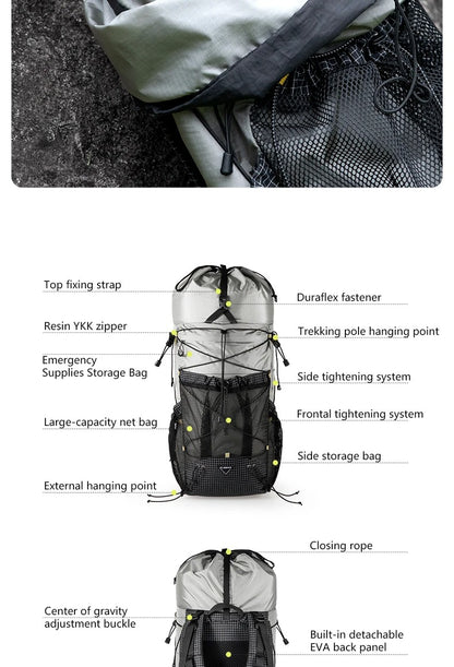 Camping Backpack with Ultralight 35L