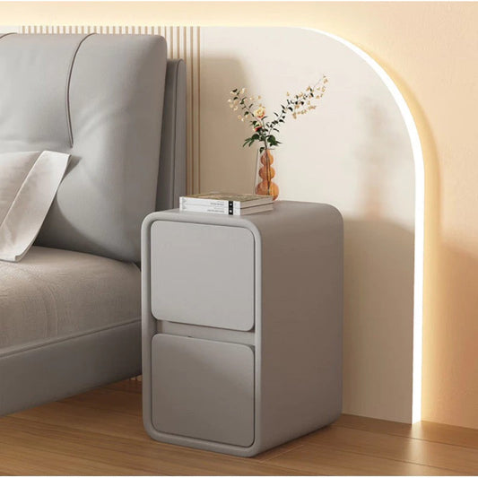 Bedside Table with Solid Drawer Storage Cabinet