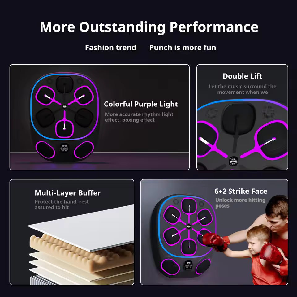 Boxing Machine with Smart Bluetooth Target