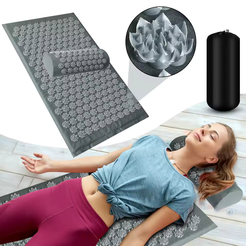 Acupressure Mat Lotus Spike Cushion Set