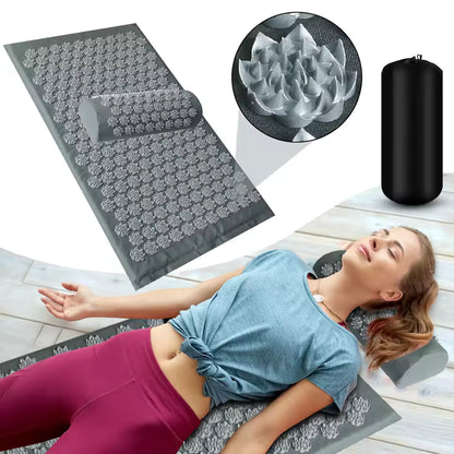 Acupressure Mat Lotus Spike Cushion Set